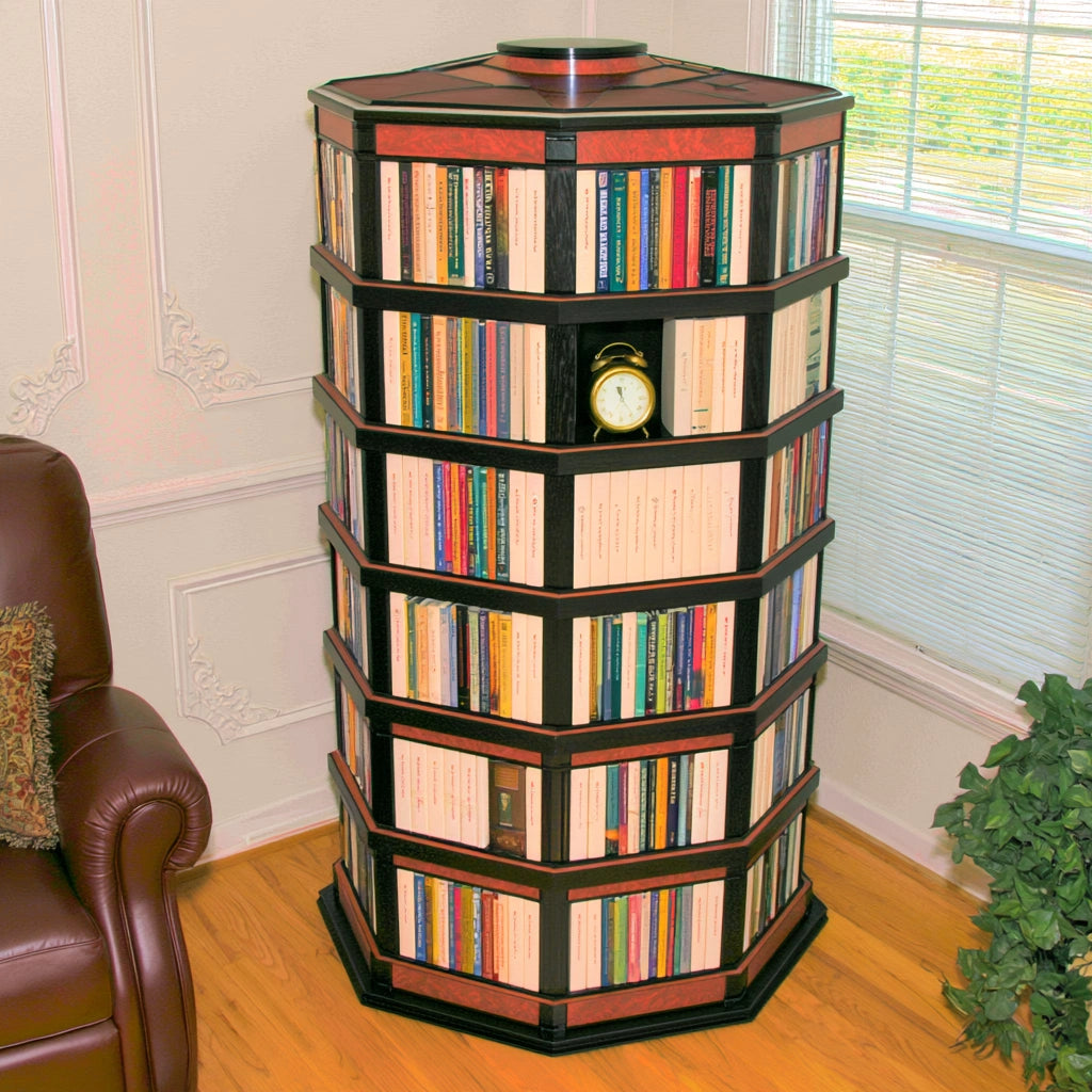 Boekenkast van hout, kleur naturelbruin