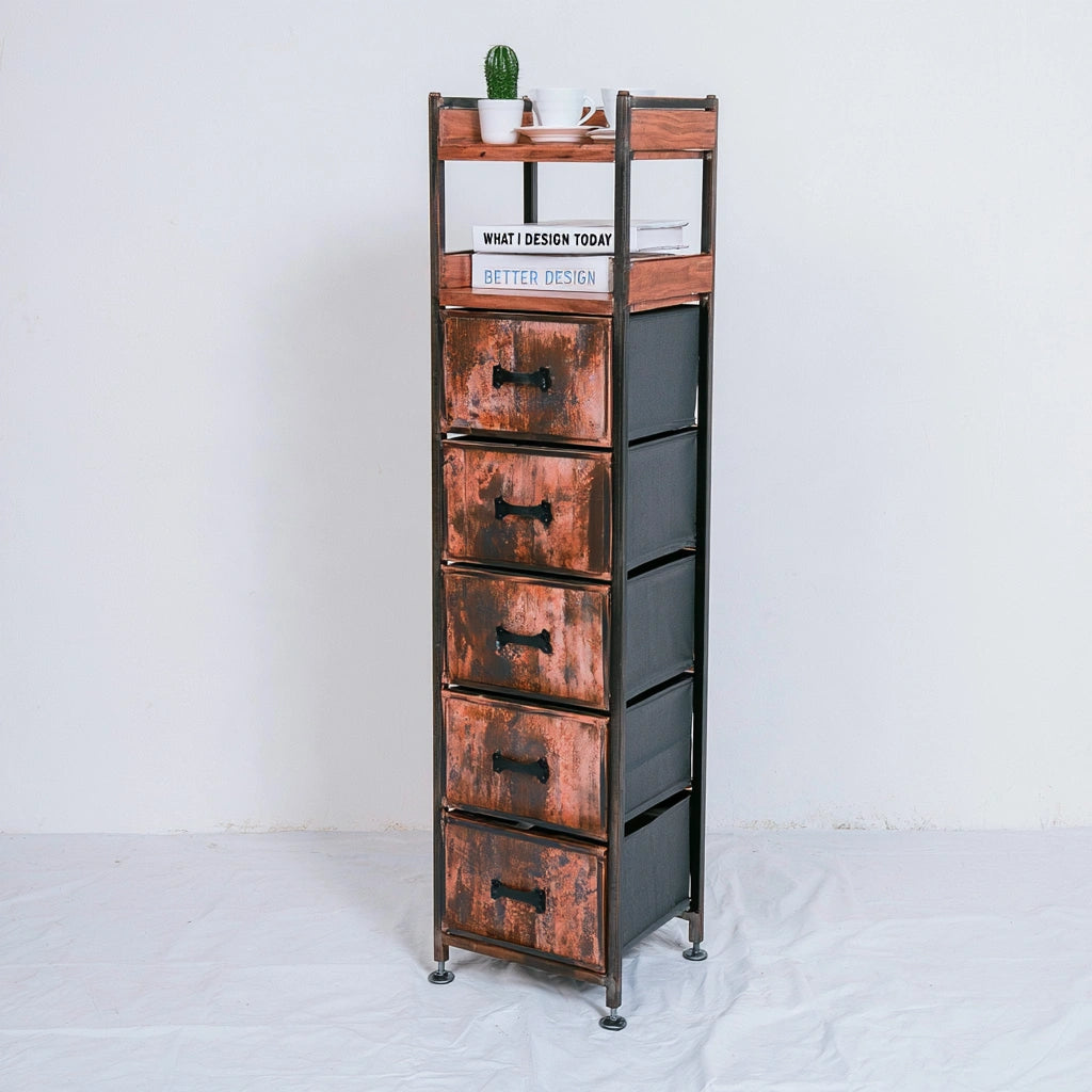Bureau-organizer met zes lades, kleur grijs