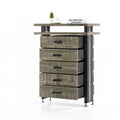 Bureau-organizer met zes lades, kleur grijs