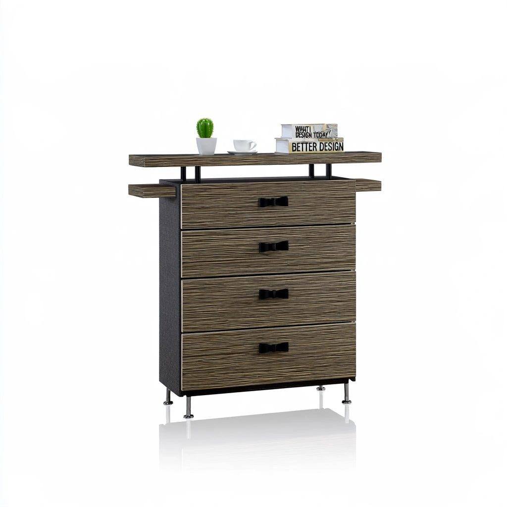 Bureau-organizer met zes lades, kleur grijs