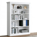 Boekenkast met vijf niveaus, kleur wit