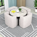 Multifunctionele tafel met marmerlook, kleur zwart en wit